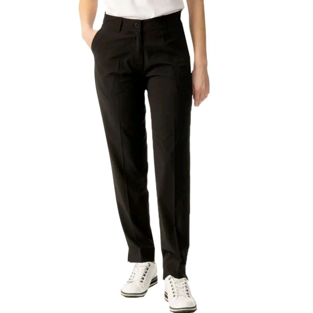 Daily Sports Black Straight-Leg Track Pants